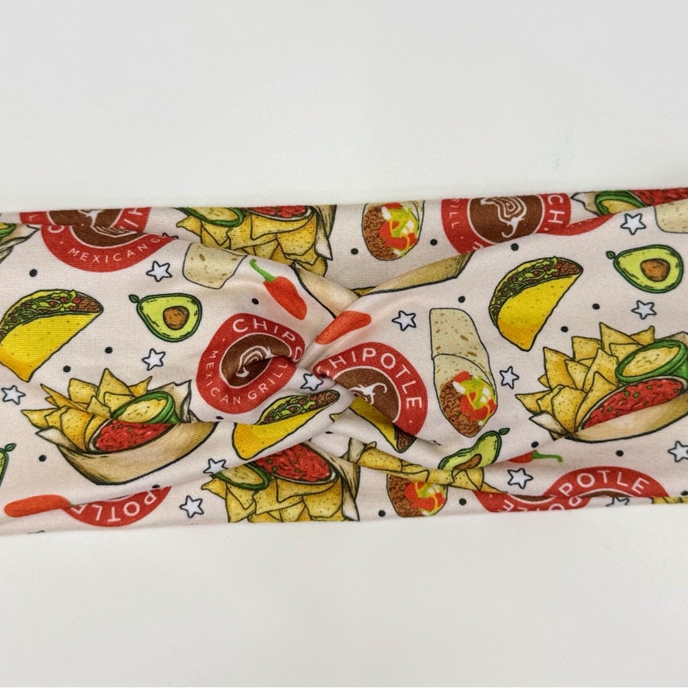 Taco Print handmade os  Headband